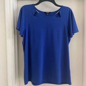 3/$20 bundle option - Premise blouse in a Royal Blue, size Medium